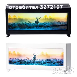 2025 3в1 Лампа,Ароматизатор и Овлажнител-Картина Елен,дист.управление, снимка 9 - Настолни лампи - 49078021