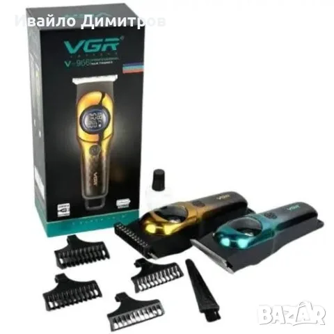 ТРИМЕР ЗА КОСА И БРАДА V-966 ЗЛАТЕН, снимка 3 - Тримери - 56072215
