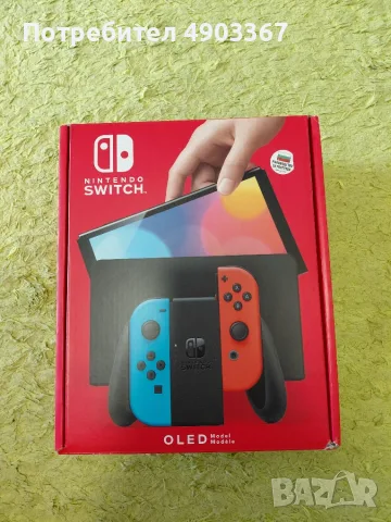 Nintendo Switch OLED 64GB – НОВ, в гаранция + оригинален калъф и стъкло., снимка 3 - Nintendo конзоли - 56172982
