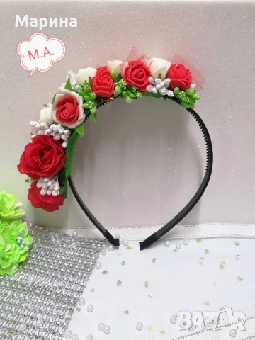 Китка за глава, вариант 30, снимка 6 - Аксесоари за коса - 54139807