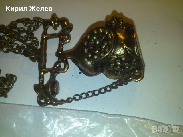 МЕСИНГОР РЕТРО ТЕЛЕФОН ФИГУРКА МЕДАЛЬОН ВИНТИДЖ СТАТУЕТКА 3262, снимка 9 - Колиета, медальони, синджири - 29815054