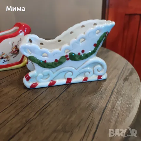 Порцеланови коледни декорации, снимка 10 - Декорация за дома - 47903986