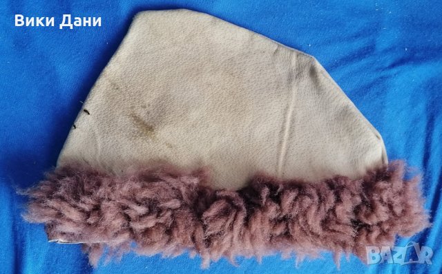 прабългарски калпак кожа от филма Хан Аспарух 1980, снимка 2 - Антикварни и старинни предмети - 30440526