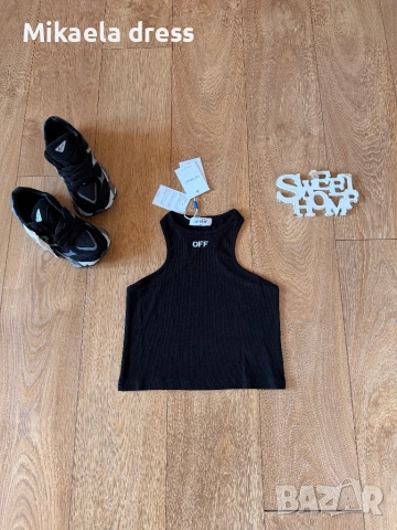 Суперефектен топ рипс.Нов с етикет С М Л размер, снимка 3 - Потници - 53882237