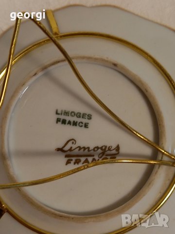 декоративна порцеланова чиния Limoges Ромео и Жулиета с позлата , снимка 6 - Декорация за дома - 42899854