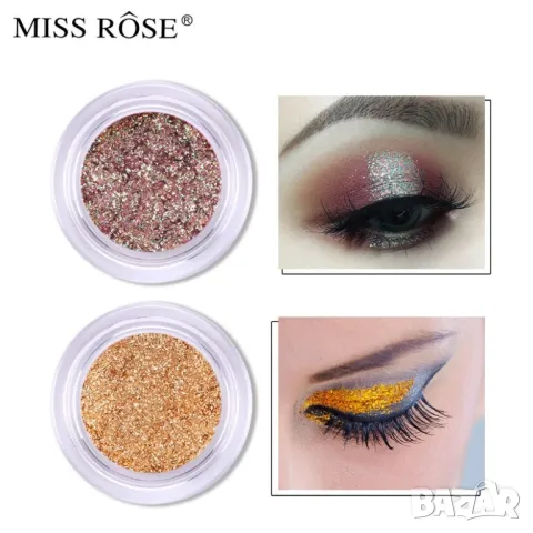 Цветен блясък за лице и коса MISS ROSE
, снимка 16 - Козметика за лице - 47709841