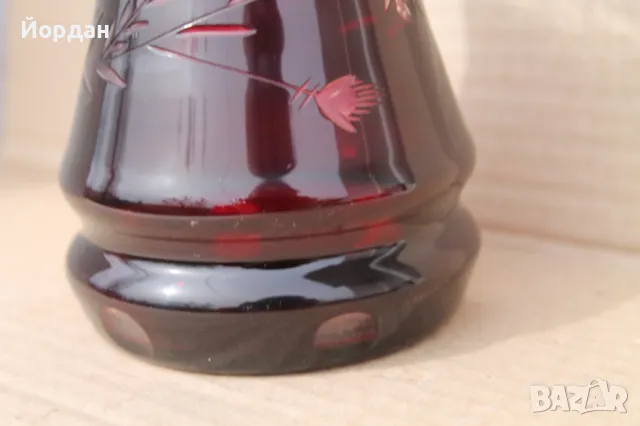 Кристална ваза ''бохемия'', снимка 3 - Вази - 49651669