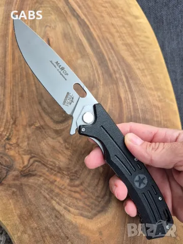Руски сгъваем нож НОКС Майор,дизайн А.Бирюков, снимка 10 - Ножове - 50318673