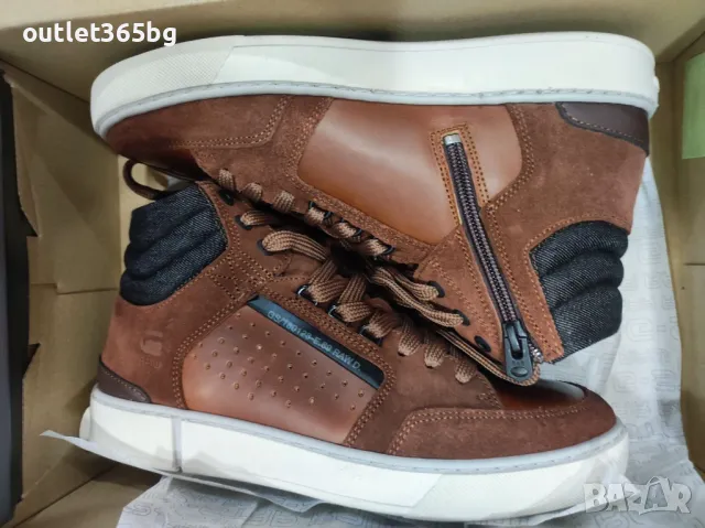 G-Star - Sneaker Leather/Textile Brown Оригинал Код 988, снимка 2 - Маратонки - 47376594