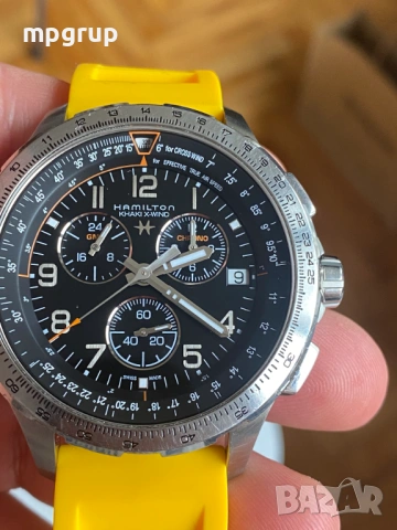 Продавам оригинален Мъжки часовник Hamilton Khaki Aviation X-Wind Qz. H77912535, снимка 7 - Мъжки - 53936590
