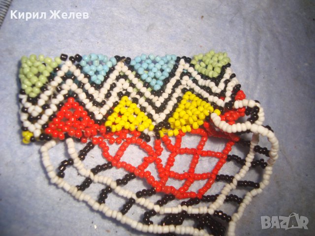 МЪНИСТЕНО ЦВЕТНО ХЕНД МЕЙД АРТ УКРАШЕНИЕ ГРИВНА с ПРЪСТЕН МНОГО ЕФЕКТНО БИЖУ 4575, снимка 14 - Бижутерийни комплекти - 37114880