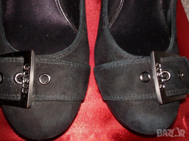 Guess-Обувки от естествен велур № 38, стелка 24 см., снимка 10 - Дамски обувки на ток - 29320383