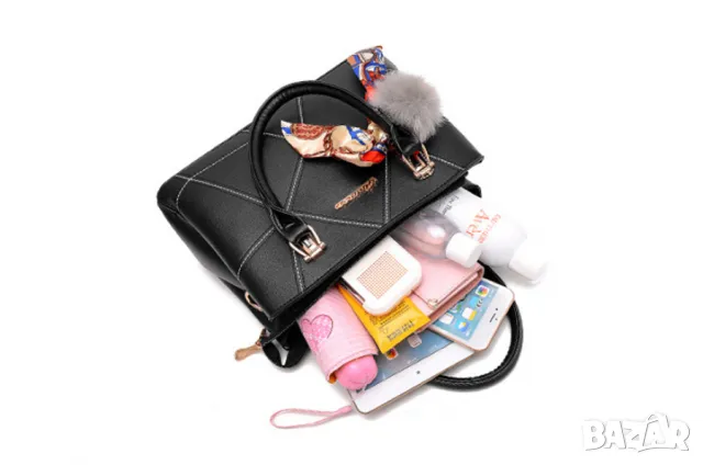 Дамска чанта Aimioer Black, снимка 14 - Чанти - 47924996