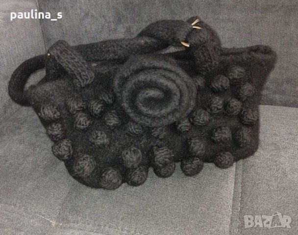 Винтидж бутик / ръчно изработена чанта от агнешка вълна