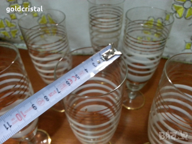 Ретро стъклени чаши , снимка 6 - Антикварни и старинни предмети - 44783935