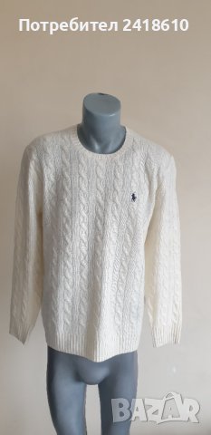 POLO Ralph Lauren Cable Wool / Cashmere Mens Size L НОВО! ОРИГИНАЛ! Мъжки Пуловер!, снимка 6 - Пуловери - 44458685
