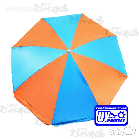 Голям плажен чадър с допълнителен слой Silver Protect, снимка 8 - Градински мебели, декорация  - 50722384