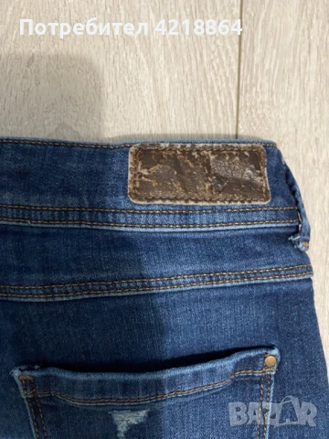 Дънки M&S indigo- С кръпки, снимка 7 - Дънки - 51141249