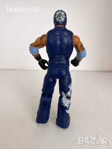 Екшън фигура WWE Rey Mysterio Mattel Elite Summerslam Blue Мистерио figure играчка, снимка 5 - Колекции - 48447975