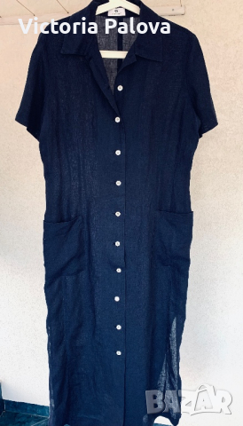 Луксов бранд AIGNER рокля 100% лен