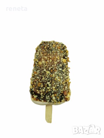 Играчка Squishy, Сладолед, Анти стрес, Гумена, Кафяв, 10 см, +3 години, снимка 1