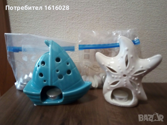 Нови морски порцеланови свешници Лодка и Звезда., снимка 2 - Декорация за дома - 36540962