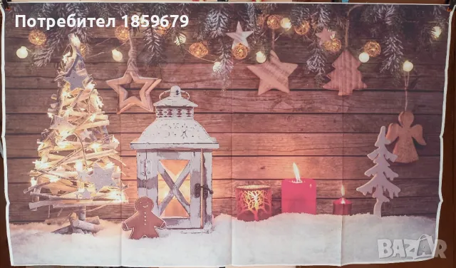 Винил Коледа 180х120, 90х120см, снимка 4 - Декорация за дома - 47994862