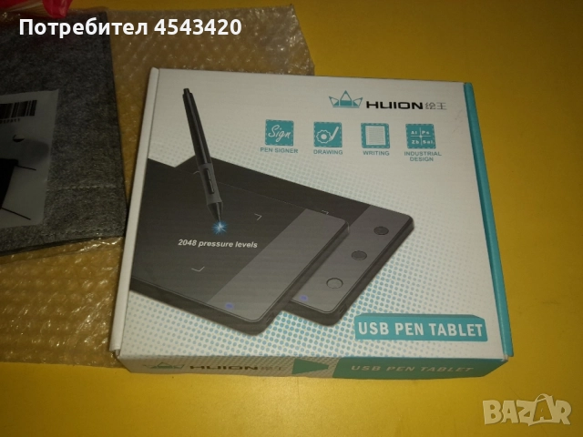 Графичен таблет Huinon H420 USB Pen Tablet
