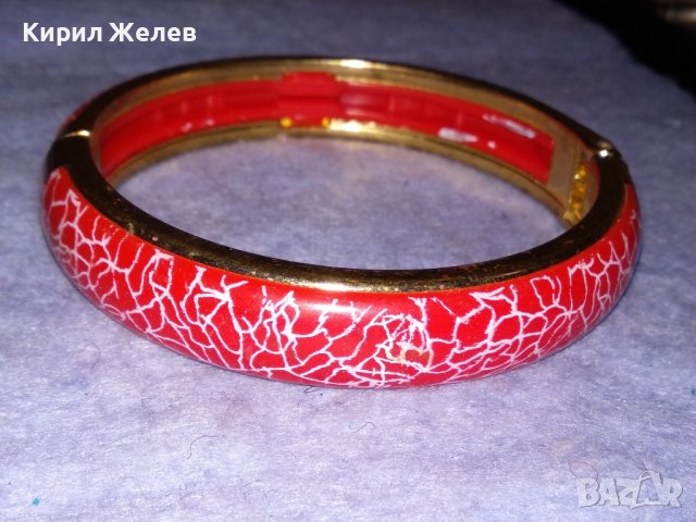 ПРЕКРАСНА МЕСИНГОВА ПОЗЛАТЕНА ФЕШЪН АРТ ГРИВНА 37924, снимка 2 - Гривни - 40837182