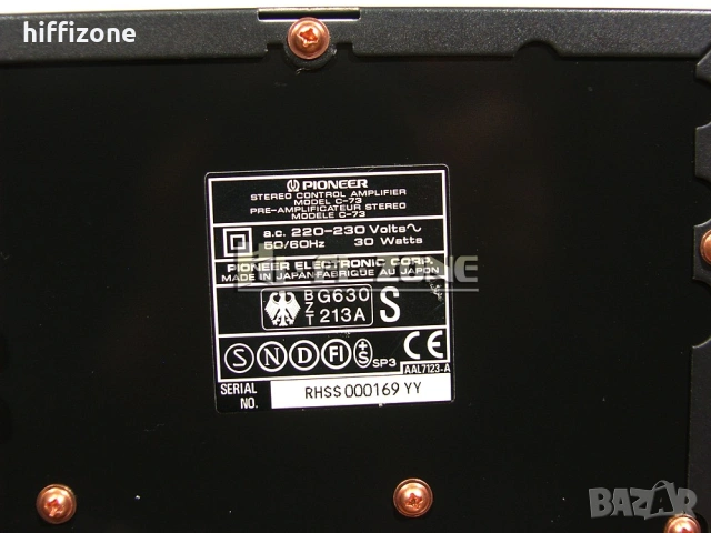 Предусилвател Pioneer c-73 /1, снимка 9 - Ресийвъри, усилватели, смесителни пултове - 54281455