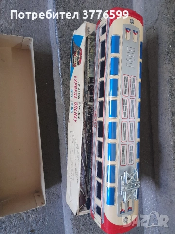 Ретро метално влакче, снимка 3 - Антикварни и старинни предмети - 54322359