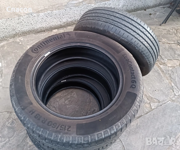 4бр. CONTINENTAL 215/60 R18, на 4 месеца, снимка 2 - Гуми и джанти - 53877108