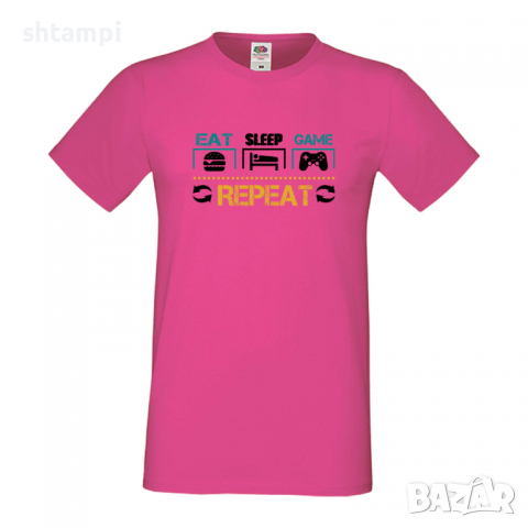 Мъжка тениска Game 3,Eat,Sleep,Game,Anime,Repeat,Ядене,Спане,Геймс,Подарък,Повторение,Празник,Игри, снимка 5 - Тениски - 36419092