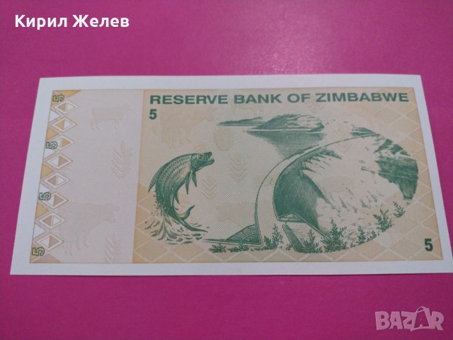 Банкнота Зимбабве-16399, снимка 3 - Нумизматика и бонистика - 30574452