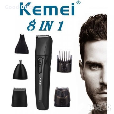 Kemei KM-640 8 в 1 Комплект за подстригване Електрическа акумулаторна машинка за подстригване , снимка 3 - Други - 38309031