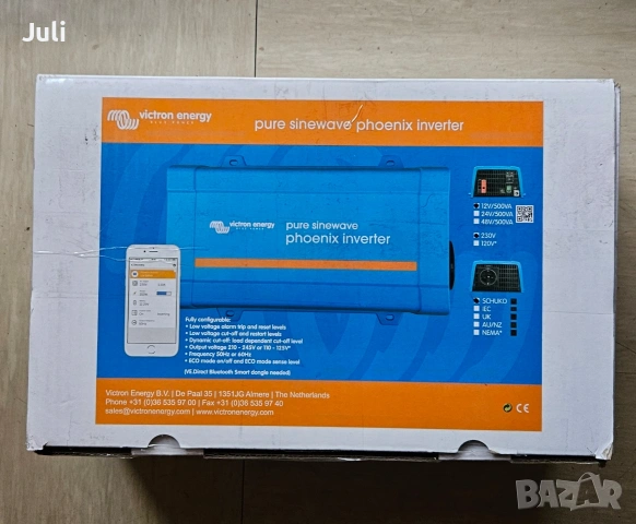 Чисто Нов 12/500 инвертор Victron , снимка 8 - Друга електроника - 53581250