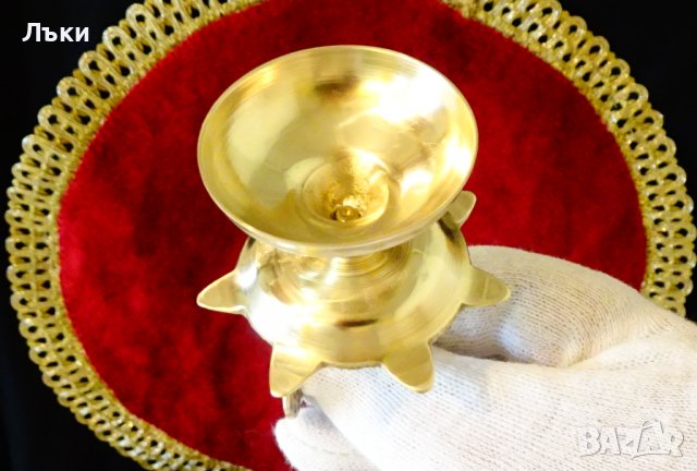 Бронзов свещник с Паун,ароматни масла., снимка 9 - Антикварни и старинни предмети - 40169150