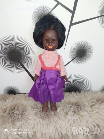 Стара кукла негърка ARI от ГДР винтидж, снимка 4 - Кукли - 31762508
