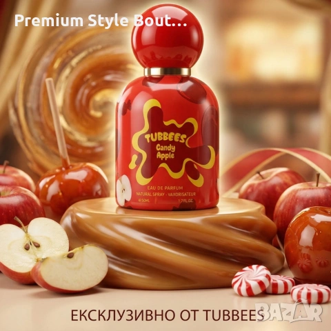 Детски парфюм Tubbees Candy Apple – Плодов гурме аромат със захарен памук, ябълка и ванилия - 50мл, снимка 3 - Дамски парфюми - 54113679