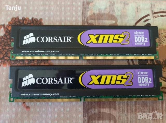 2+2 GB.CORSAİR XMS2 DDR2 800MHZ , снимка 2 - RAM памет - 51785547