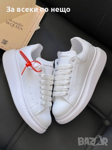 Alexander McQueen Мъжки Бели Маратонки👟Мъжки Спортни Обувки В Бял Цвят Код P1359