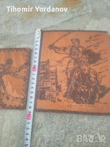 Пирографирана картина -2 броя., снимка 8 - Антикварни и старинни предмети - 44351942