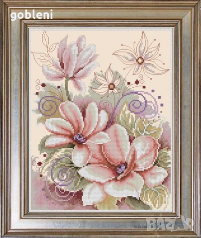 гоблен "МАГНОЛИЯ" Д46 - размери 28*36 см,; 27 цвята; 