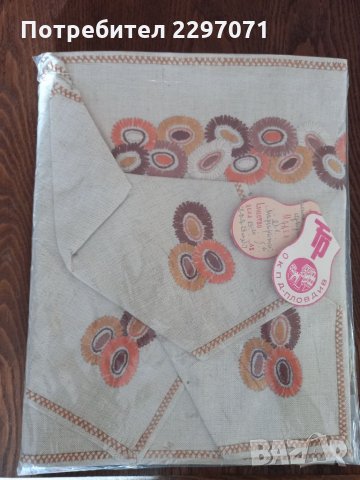 Покривка-комплект за студено сервиране, снимка 2 - Покривки за маси - 35622848