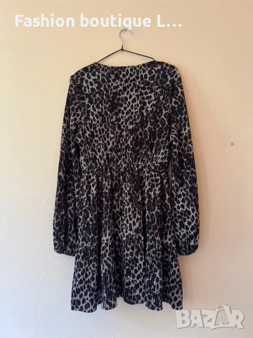 Тигрова рокля 38 размер с ластик в талията 🐅 , снимка 7 - Рокли - 51171073