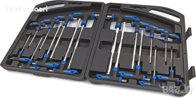 Комплект шестограми и торксове с ръкохватка STAHLMAYER 16 части в кутия