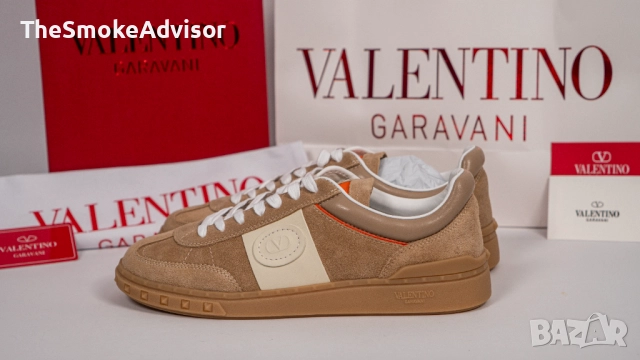 Маратонки Valentino Upvillage Low Top – Естествен Велур и NAPA Кожа, снимка 9 - Маратонки - 52436425