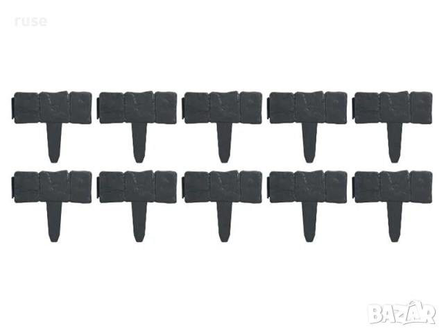 НОВИ! Забождаща се ограда за лехи 2,5 метра, снимка 5 - Градински мебели, декорация  - 51694614