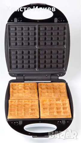 Гофретник Тостер Клуб Сандвич 2 в 1 семеен Голям XL Domo , снимка 2 - Тостери - 40676462