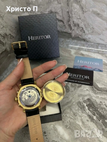 Часовник HERITOR (Gold), снимка 3 - Мъжки - 54062794